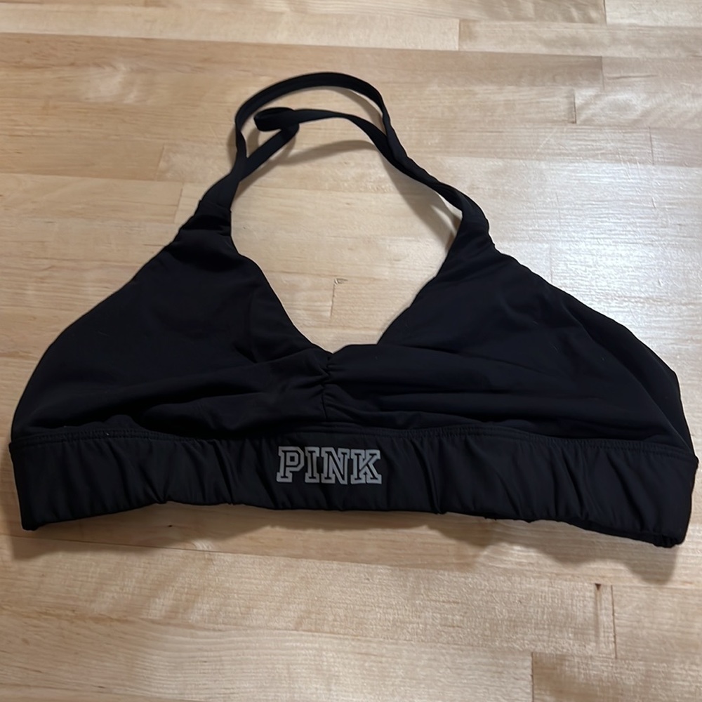 Victoria’s Secret Pink Ultimate Unlined Halter Sports Bra - Picture 2 of 4
